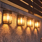 Solar Outdoor Patio Balcony Garden Wall Light - TRADINGSUSAWarm light8PCSSolar Outdoor Patio Balcony Garden Wall LightTRADINGSUSA