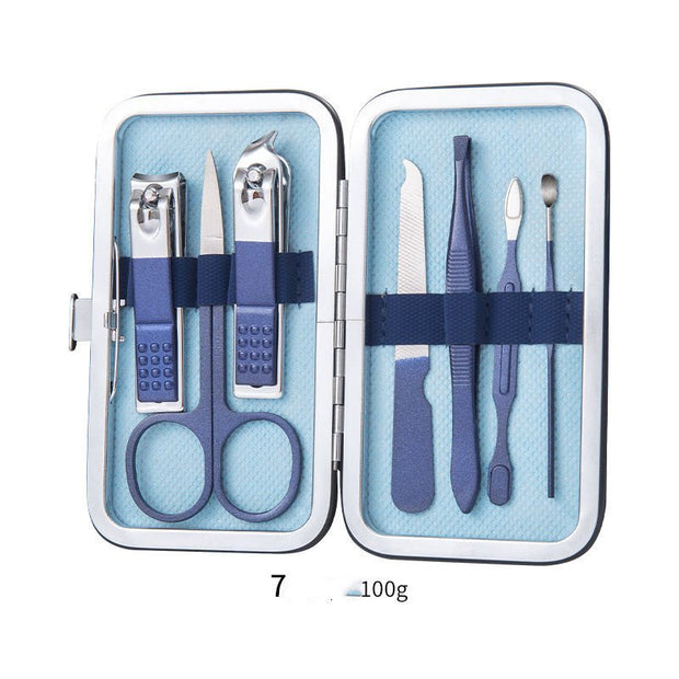 Professional Scissors Nail Clippers Set Ear Spoon Dead Skin Pliers Nail Cutting Pliers Pedicure Knife Nail Groove Trimmers - TRADINGSUSA9 StyleProfessional Scissors Nail Clippers Set Ear Spoon Dead Skin Pliers Nail Cutting Pliers Pedicure Knife Nail Groove TrimmersTRADINGSUSA