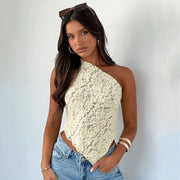 Blouse Backless Top Summer Solid Color Women's Clothes - TRADINGSUSAYellowLBlouse Backless Top Summer Solid Color Women's ClothesTRADINGSUSA