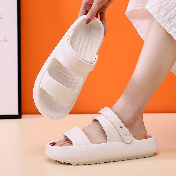 Adjustable Shoes For Women Men Sandals 3cm Thick Bottom Slippers Outdoor - TRADINGSUSABeige36to37Adjustable Shoes For Women Men Sandals 3cm Thick Bottom Slippers OutdoorTRADINGSUSA