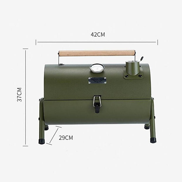 Portable Outdoor BBQ Grill Patio Camping Picnic Barbecue Stove Suitable For 3-5 People - TRADINGSUSAGreenPortable Outdoor BBQ Grill Patio Camping Picnic Barbecue Stove Suitable For 3-5 PeopleTRADINGSUSA