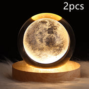 LED Night Light Galaxy Crystal Ball Table Lamp 3D Planet Moon Lamp Bedroom Home Decor For Kids Party Children Birthday Gifts - TRADINGSUSASolid Wood SeatSet5USBLED Night Light Galaxy Crystal Ball Table Lamp 3D Planet Moon Lamp Bedroom Home Decor For Kids Party Children Birthday GiftsTRADINGSUSA