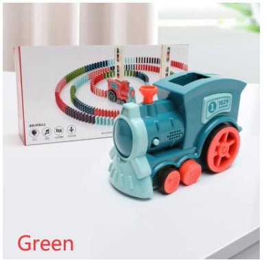 Domino Train Toys Baby Toys Car Puzzle Automatic Release Licensing Electric Building Blocks Train Toy - TRADINGSUSAGreen120PCSDomino Train Toys Baby Toys Car Puzzle Automatic Release Licensing Electric Building Blocks Train ToyTRADINGSUSA