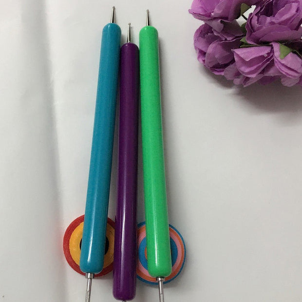 Quilling Paper Long And Short Needle Roll Paper Pen - TRADINGSUSAPurple5 piecesQuilling Paper Long And Short Needle Roll Paper PenTRADINGSUSA