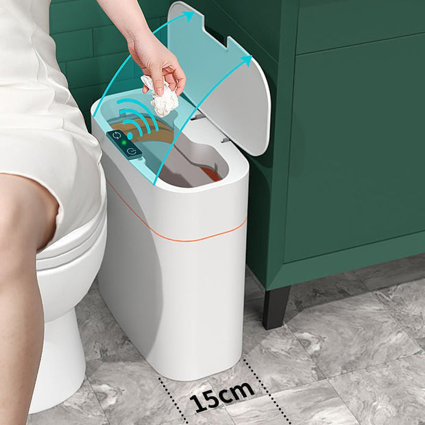 Smart Trash Can With Lid For Bedroom And Living Room Kitchen Storage Box Trash Can Induction Small Car Box Automatic Smart Dustbin Smart Trash Bin - TRADINGSUSABlack Gold20LSmart Trash Can With Lid For Bedroom And Living Room Kitchen Storage Box Trash Can Induction Small Car Box Automatic Smart Dustbin Smart Trash BinTRADINGSUSA