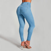 High Waist Jeans Women's Skinny Trousers Tight Stretch Shaping And Hip Lifting Pants - TRADINGSUSALight BlueSHigh Waist Jeans Women's Skinny Trousers Tight Stretch Shaping And Hip Lifting PantsTRADINGSUSA