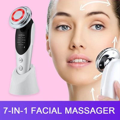 7-in-1 Facial Massager EMS Micro-current Color Light LED - TRADINGSUSAPinkUSB7-in-1 Facial Massager EMS Micro-current Color Light LEDTRADINGSUSA