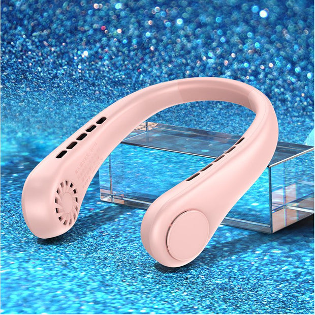 New Mini Neck Fan Portable Bladeless Hanging Neck Rechargeable Air Cooler Mini Summer Sports Fans - TRADINGSUSAPinkG15 Three GearNew Mini Neck Fan Portable Bladeless Hanging Neck Rechargeable Air Cooler Mini Summer Sports FansTRADINGSUSA