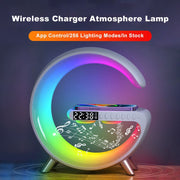 New Intelligent G Shaped LED Lamp Bluetooth Speake Wireless Charger Atmosphere Lamp App Control For Bedroom Home Decor - TRADINGSUSABlackUSBNew Intelligent G Shaped LED Lamp Bluetooth Speake Wireless Charger Atmosphere Lamp App Control For Bedroom Home DecorTRADINGSUSA
