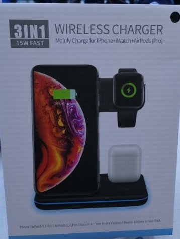 Compatible Mobile Phone Watch Earphone Wireless Charger 3 In 1 Wireless Charger Stand - TRADINGSUSAWhiteUSplugSETCompatible Mobile Phone Watch Earphone Wireless Charger 3 In 1 Wireless Charger StandTRADINGSUSA