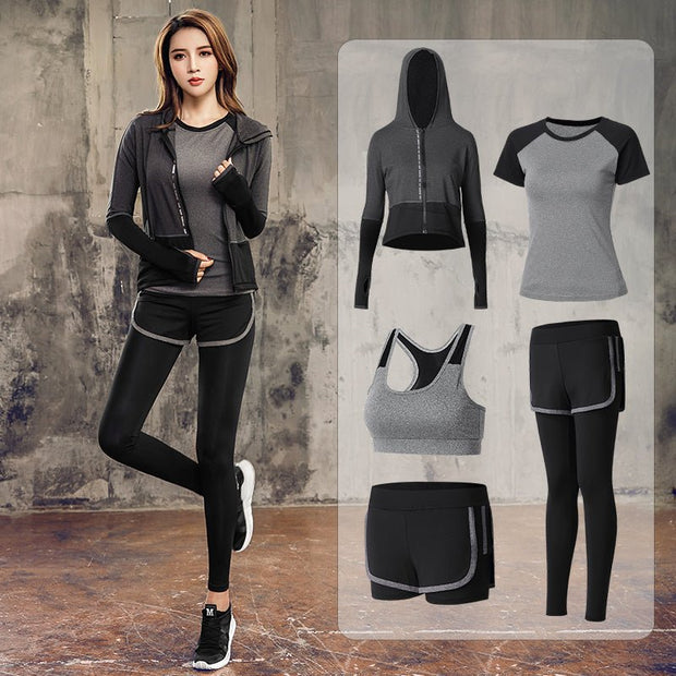 Gym workout Suit - TRADINGSUSA2 Grey and blackLGym workout SuitTRADINGSUSA