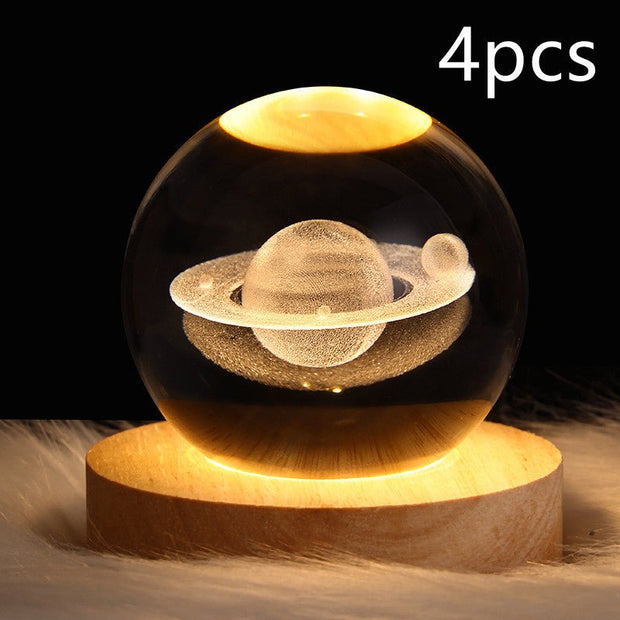 LED Night Light Galaxy Crystal Ball Table Lamp 3D Planet Moon Lamp Bedroom Home Decor For Kids Party Children Birthday Gifts - TRADINGSUSASolid Wood SeatSet11USBLED Night Light Galaxy Crystal Ball Table Lamp 3D Planet Moon Lamp Bedroom Home Decor For Kids Party Children Birthday GiftsTRADINGSUSA