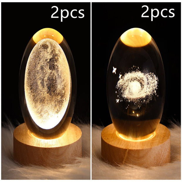 LED Night Light Galaxy Crystal Ball Table Lamp 3D Planet Moon Lamp Bedroom Home Decor For Kids Party Children Birthday Gifts - TRADINGSUSASolid Wood SeatSet34USBLED Night Light Galaxy Crystal Ball Table Lamp 3D Planet Moon Lamp Bedroom Home Decor For Kids Party Children Birthday GiftsTRADINGSUSA
