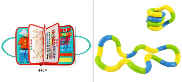 New Busy Book Children's Busy Board Dressing And Buttoning Learning Baby Early Education Preschool Sensory Learning Toy - TRADINGSUSAY setNew Busy Book Children's Busy Board Dressing And Buttoning Learning Baby Early Education Preschool Sensory Learning ToyTRADINGSUSA
