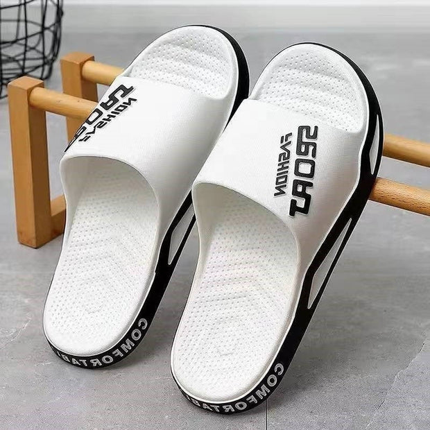 Non-slip Beach Bathroom Slippers Unisex Summer Shoes - TRADINGSUSAWhite36to37Non-slip Beach Bathroom Slippers Unisex Summer ShoesTRADINGSUSA