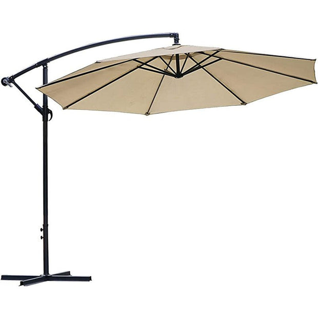 Outdoor 3m Side Leisure Patio Umbrella - TRADINGSUSAKhakiBracket includedOutdoor 3m Side Leisure Patio UmbrellaTRADINGSUSA