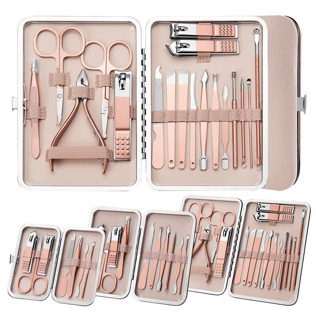 Professional Scissors Nail Clippers Set Ear Spoon Dead Skin Pliers Nail Cutting Pliers Pedicure Knife Nail Groove Trimmers - TRADINGSUSA1 StyleProfessional Scissors Nail Clippers Set Ear Spoon Dead Skin Pliers Nail Cutting Pliers Pedicure Knife Nail Groove TrimmersTRADINGSUSA