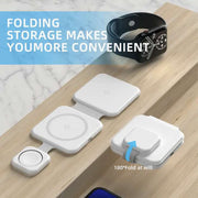 3 In 1 Magnetic Foldable Wireless Charger Charging Station Multi-device Folding Cell Phone Wireless Charger Gadgets - TRADINGSUSAWhite3 In 1 Magnetic Foldable Wireless Charger Charging Station Multi-device Folding Cell Phone Wireless Charger GadgetsTRADINGSUSA