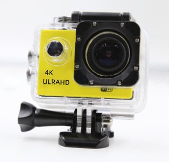 4K Waterproof Sport Camera - TRADINGSUSA Yellow 4K Waterproof Sport Camera TRADINGSUSA