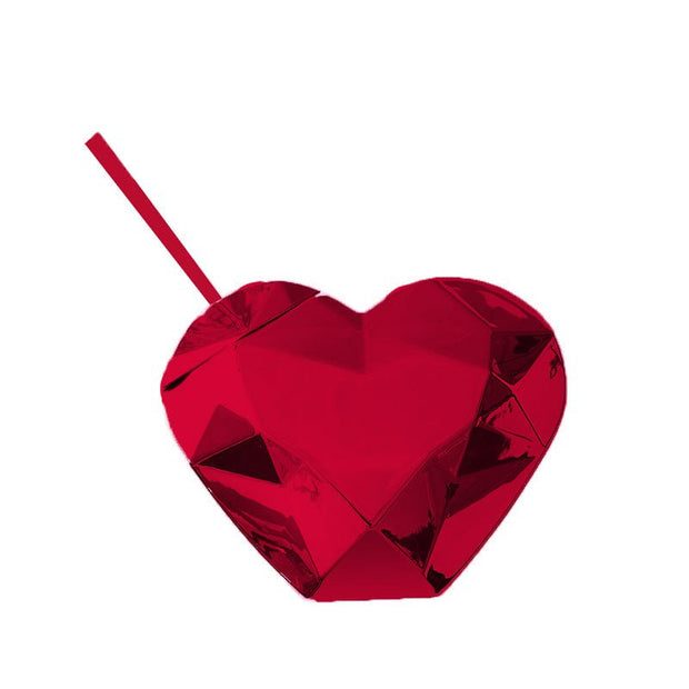Creative Heart-shaped Plastic Straw Cup - TRADINGSUSARedCreative Heart-shaped Plastic Straw CupTRADINGSUSA