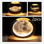 LED Night Light Galaxy Crystal Ball Table Lamp 3D Planet Moon Lamp Bedroom Home Decor For Kids Party Children Birthday Gifts - TRADINGSUSASolid Wood SeatSet23USBLED Night Light Galaxy Crystal Ball Table Lamp 3D Planet Moon Lamp Bedroom Home Decor For Kids Party Children Birthday GiftsTRADINGSUSA