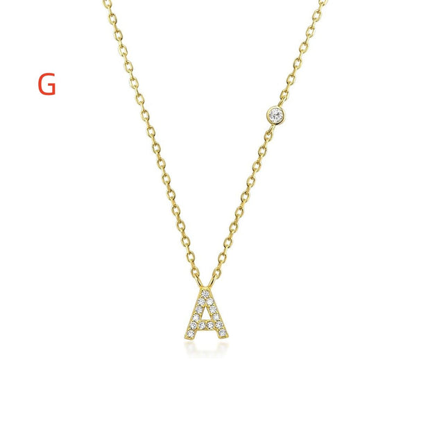 26 Letter Pendant Necklace Simple And Compact - TRADINGSUSAGGold26 Letter Pendant Necklace Simple And CompactTRADINGSUSA
