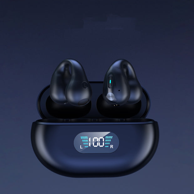 Bone Conduction Headphones TWS Earbuds Ear Clip Bluetooth 5.3 Touch Wireless Earphone In-Ear Bass HIFI Sports Headset - TRADINGSUSABlackBone Conduction Headphones TWS Earbuds Ear Clip Bluetooth 5.3 Touch Wireless Earphone In-Ear Bass HIFI Sports HeadsetTRADINGSUSA
