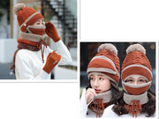 Velvet Thick Bib Mask Plus - Warm Winter Face Mask