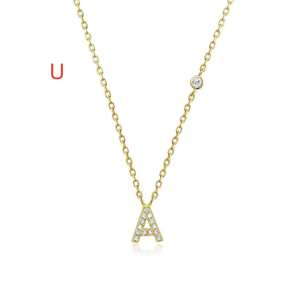 26 Letter Pendant Necklace Simple And Compact - TRADINGSUSAUGold26 Letter Pendant Necklace Simple And CompactTRADINGSUSA
