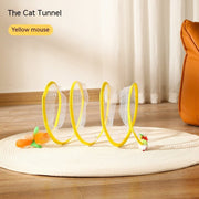 Foldable Cat Tunnel Telescopic Maze Toy - TRADINGSUSAMouse Feather ModelFoldable Cat Tunnel Telescopic Maze ToyTRADINGSUSA