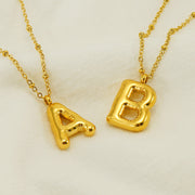 Fashion Bubble Letter Pendant Letter Necklace for Women Shop Now - TRADINGSUSA