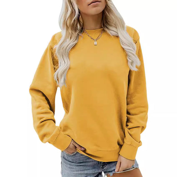 Women's Fashion Casual Long Sleeve Cotton Sweater