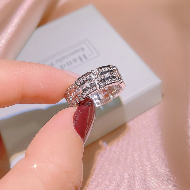 Niche Simple And Stylish Personality Trendy Zircon Female Ring - TRADINGSUSAKYRA01465No 6Niche Simple And Stylish Personality Trendy Zircon Female RingTRADINGSUSA