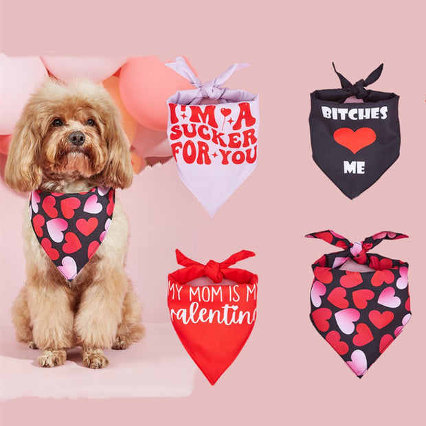 Pet Dog Printing Accessories Scarf Saliva Towel - TRADINGSUSABlackLPet Dog Printing Accessories Scarf Saliva TowelTRADINGSUSA