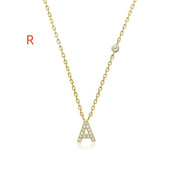 26 Letter Pendant Necklace Simple And Compact - TRADINGSUSARGold26 Letter Pendant Necklace Simple And CompactTRADINGSUSA