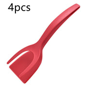 2 In 1 Grip And Flip Tongs Egg Spatula Tongs Clamp Pancake Fried Egg French Toast Omelet Overturned Kitchen Accessories - TRADINGSUSARed 4pcs2 In 1 Grip And Flip Tongs Egg Spatula Tongs Clamp Pancake Fried Egg French Toast Omelet Overturned Kitchen AccessoriesTRADINGSUSA