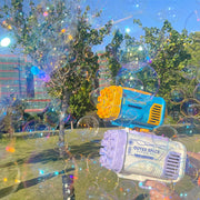 Bubble Gun Rocket 69 Holes Soap Bubbles Machine Gun Shape Automatic Blower With Light Toys For Kids Pomperos - TRADINGSUSA69holes blueBubble Gun Rocket 69 Holes Soap Bubbles Machine Gun Shape Automatic Blower With Light Toys For Kids PomperosTRADINGSUSA