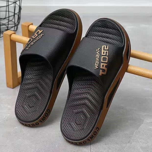 Non-slip Beach Bathroom Slippers Unisex Summer Shoes - TRADINGSUSABlack gold36to37Non-slip Beach Bathroom Slippers Unisex Summer ShoesTRADINGSUSA