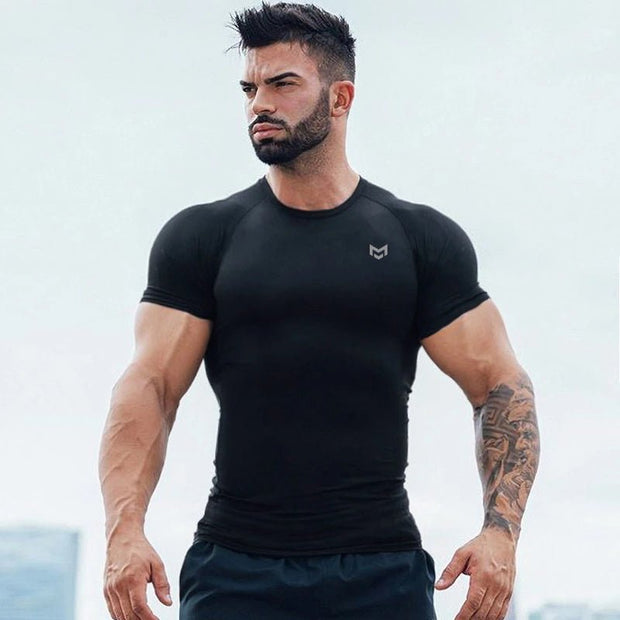 Gym Short Sleeve T Quick Dry Gym Clothes For Running - TRADINGSUSADT2 blackMGym Short Sleeve T Quick Dry Gym Clothes For RunningTRADINGSUSA