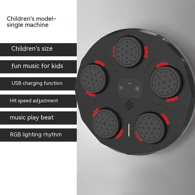 Children's Music Boxing Machine Blue Light Hitting Reaction Boxing Target Intelligent Electronic Wall Target - TRADINGSUSAChildren With Adult GlovesChildren's Music Boxing Machine Blue Light Hitting Reaction Boxing Target Intelligent Electronic Wall TargetTRADINGSUSA