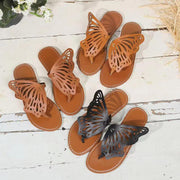 Summer Sandals Vintage Flip Flop Butterfly Wings Flat Shoes Outdoor Slippers - TRADINGSUSALight Brown36.Summer Sandals Vintage Flip Flop Butterfly Wings Flat Shoes Outdoor SlippersTRADINGSUSA