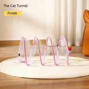 Foldable Cat Tunnel Telescopic Maze Toy - TRADINGSUSAPurpleFoldable Cat Tunnel Telescopic Maze ToyTRADINGSUSA