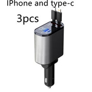 Metal Car Charger 100W Super Fast Charging Car Cigarette Lighter USB And TYPE-C Adapter - TRADINGSUSAMetal Silver Gray3pcs100WMetal Car Charger 100W Super Fast Charging Car Cigarette Lighter USB And TYPE-C AdapterTRADINGSUSA