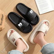 Cute Cartoon Bear Slippers For Women Summer Indoor Thick-soled Non-slip Floor Bathroom Home Slippers Men House Shoes - TRADINGSUSALight Coffee36to37Cute Cartoon Bear Slippers For Women Summer Indoor Thick-soled Non-slip Floor Bathroom Home Slippers Men House ShoesTRADINGSUSA