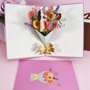 Flower Basket 3D Three-dimensional Greeting Card Handmade Paper Carved Holiday Thanks Blessing Card - TRADINGSUSAMothers Day bouquetFlower Basket 3D Three-dimensional Greeting Card Handmade Paper Carved Holiday Thanks Blessing CardTRADINGSUSA
