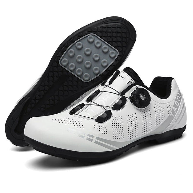 Breathable Cycling Shoes For Men Outdoor Sports Bike Sneakers Women Bicycle Shoes Road Cleats Sneakers Zapatillas Ciclismo - TRADINGSUSA Rubber models White 38 Breathable Cycling Shoes For Men Outdoor Sports Bike Sneakers Women Bicycle Shoes Road Cleats Sneakers
