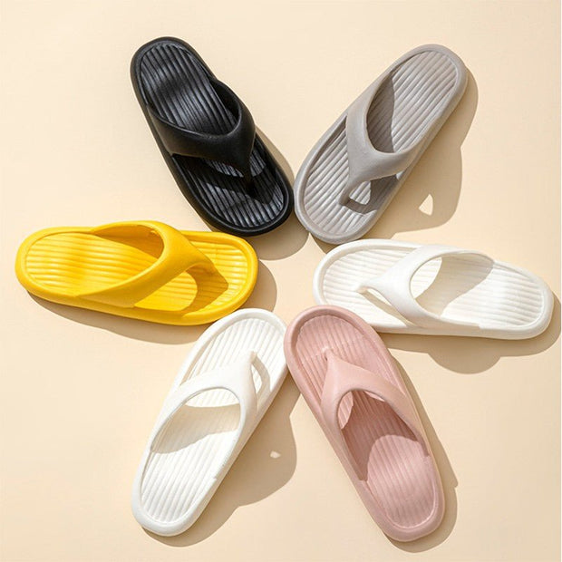 Solid Color Striped Texture Flip-Flops Slippers For Women Men Non-slip Wear-resistant House Shoes Summer Outdoor Beach Shoes Couple - TRADINGSUSAPink36to39Solid Color Striped Texture Flip-Flops Slippers For Women Men Non-slip Wear-resistant House Shoes Summer Outdoor Beach Shoes CoupleTRADINGSUSA