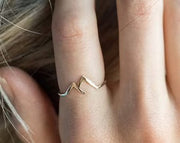 Mountain-shaped Copper Creative Custom Ladies Ring - TRADINGSUSAGold1PCMountain-shaped Copper Creative Custom Ladies RingTRADINGSUSA