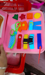 New Busy Book Children's Busy Board Dressing And Buttoning Learning Baby Early Education Preschool Sensory Learning Toy - TRADINGSUSAMNew Busy Book Children's Busy Board Dressing And Buttoning Learning Baby Early Education Preschool Sensory Learning ToyTRADINGSUSA