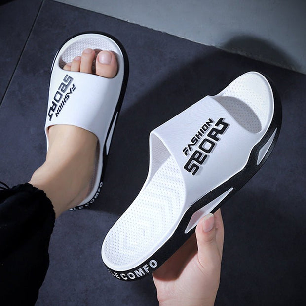 Non-slip Beach Bathroom Slippers Unisex Summer Shoes - TRADINGSUSAWhite36to37Non-slip Beach Bathroom Slippers Unisex Summer ShoesTRADINGSUSA